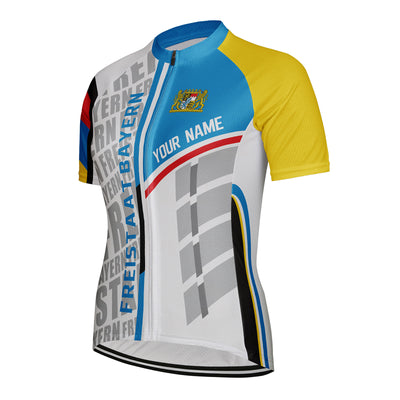 Customized Freistaat Bayern Women's Cycling Jersey Short Sleeve