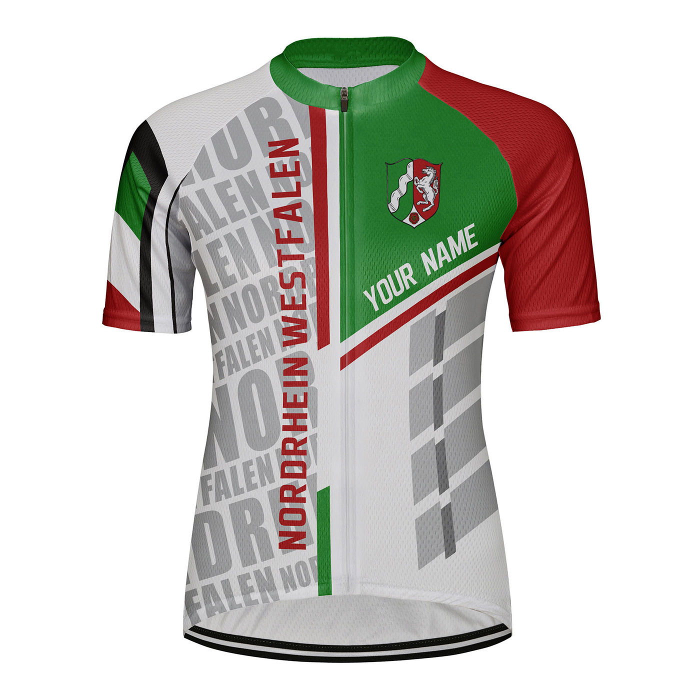 Customized Nordrhein Westfalen Women's Cycling Jersey Short Sleeve