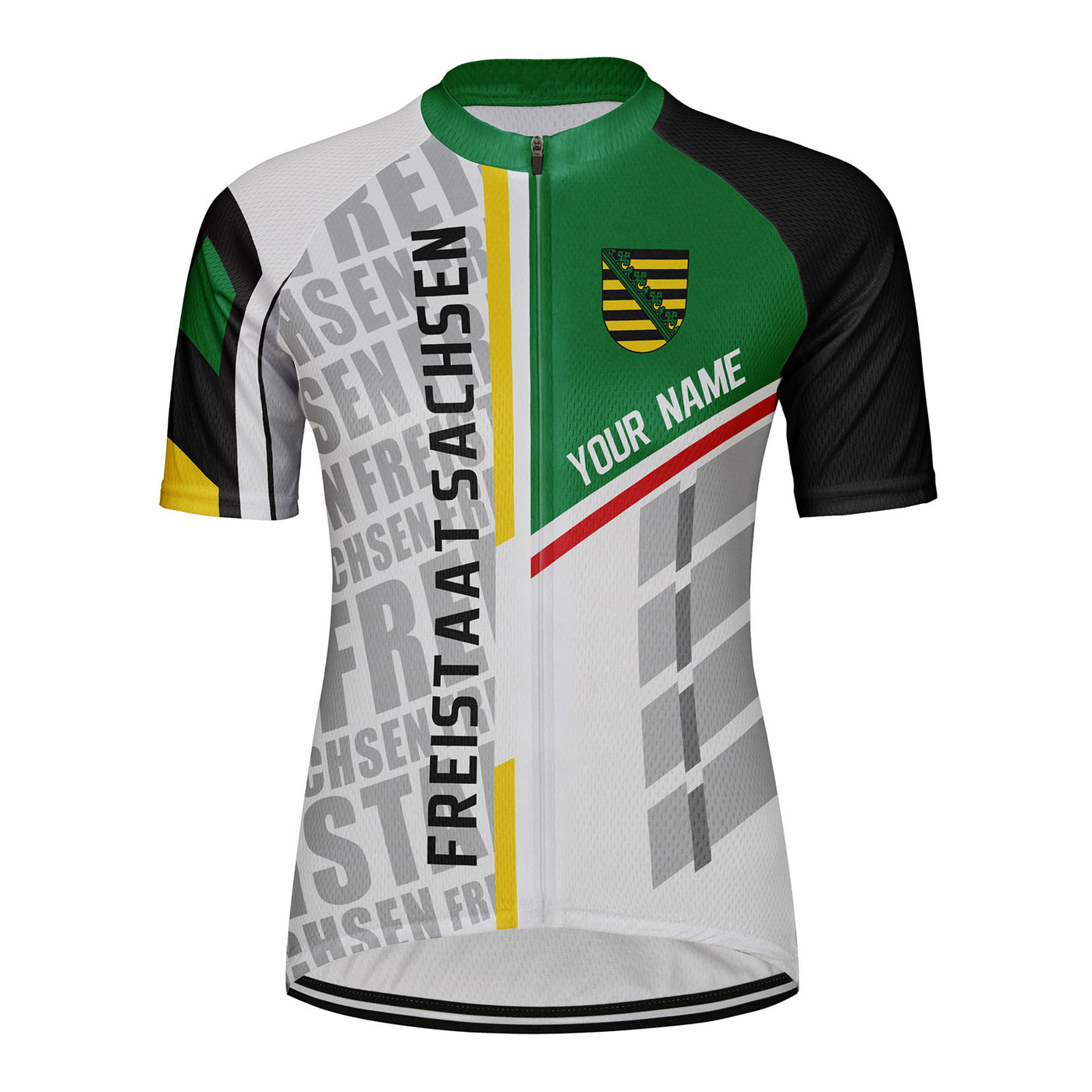 Customized Freistaat Sachsen Women's Cycling Jersey Short Sleeve