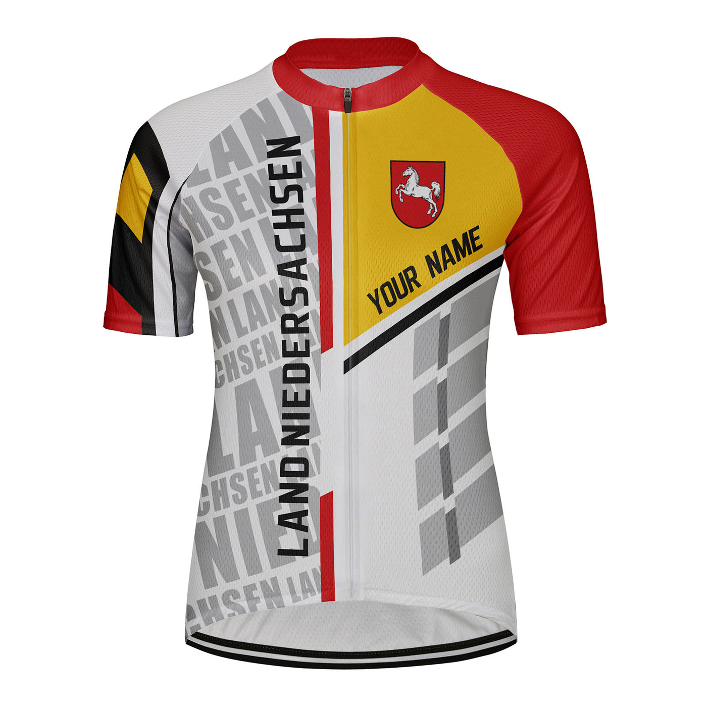 Customized Land Niedersachsen Women's Cycling Jersey Short Sleeve