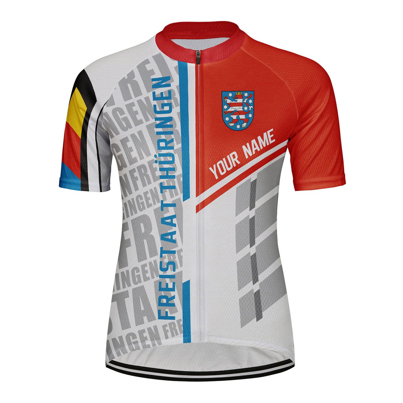 Customized Freistaat Thüringen Women's Cycling Jersey Short Sleeve
