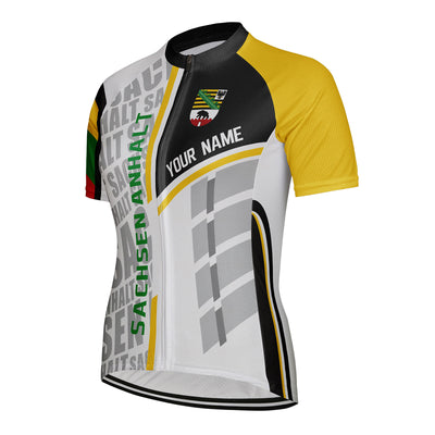 Customized Sachsen Anhalt Women's Cycling Jersey Short Sleeve
