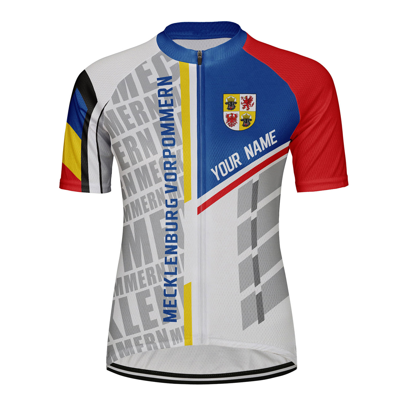 Customized Mecklenburg Vorpommern Women's Cycling Jersey Short Sleeve