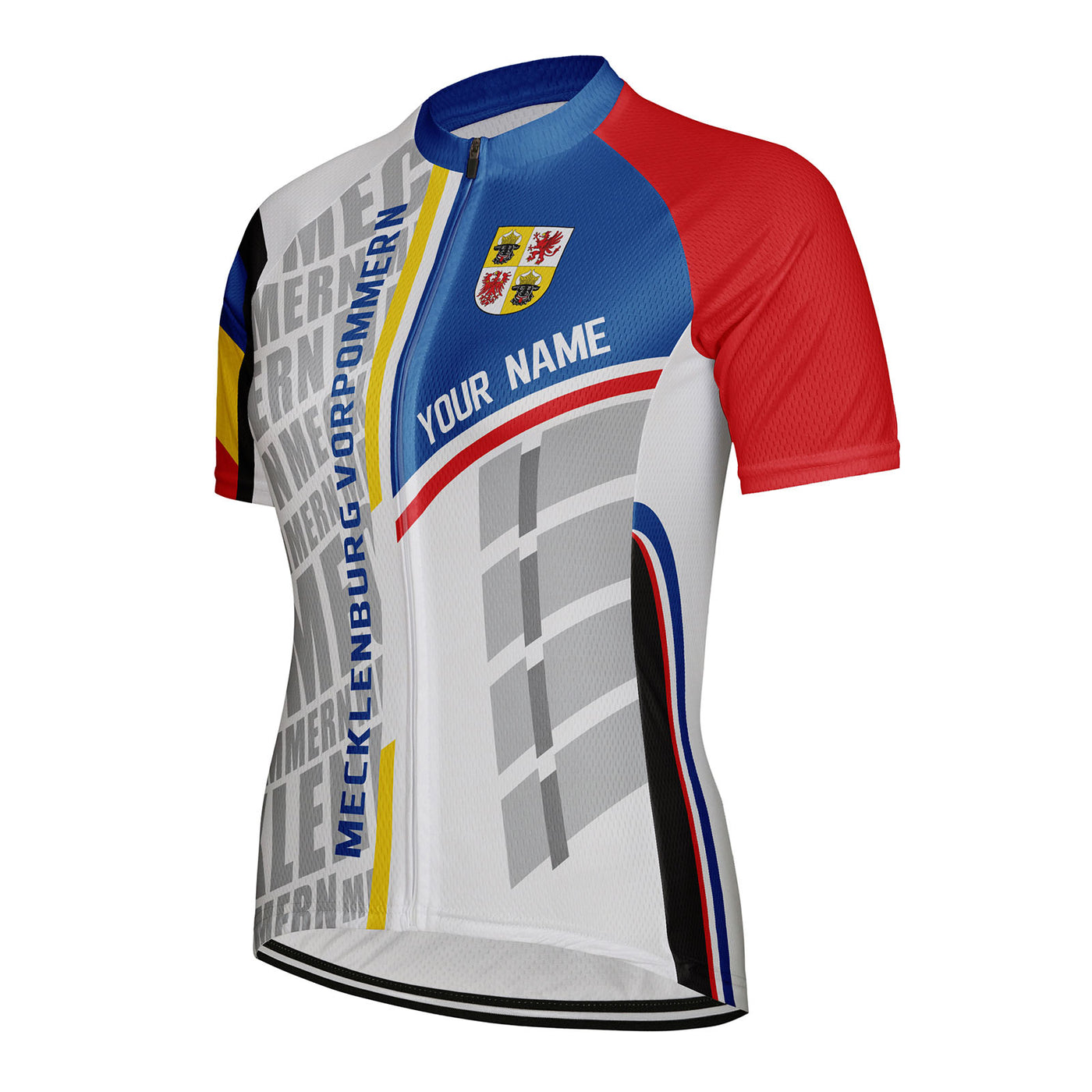 Customized Mecklenburg Vorpommern Women's Cycling Jersey Short Sleeve