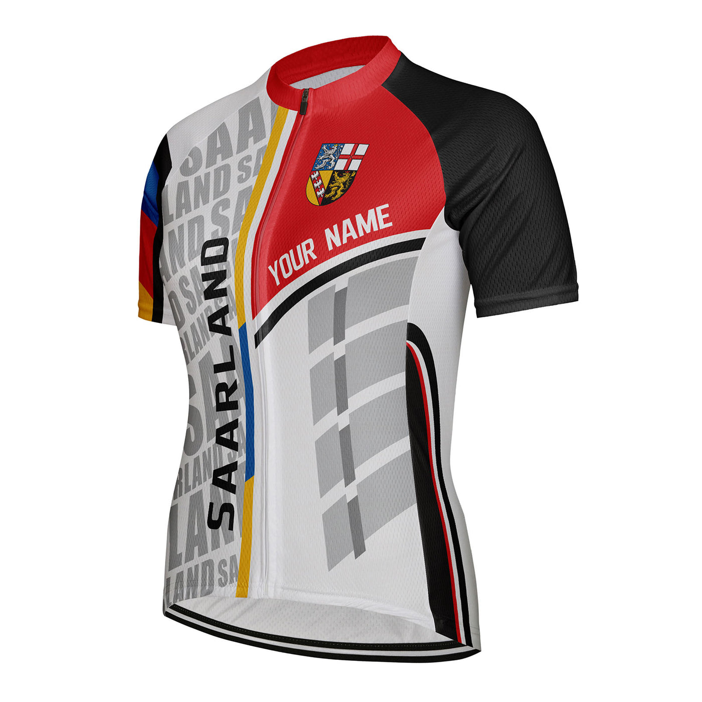 Customized Saarland Women's Cycling Jersey Short Sleeve