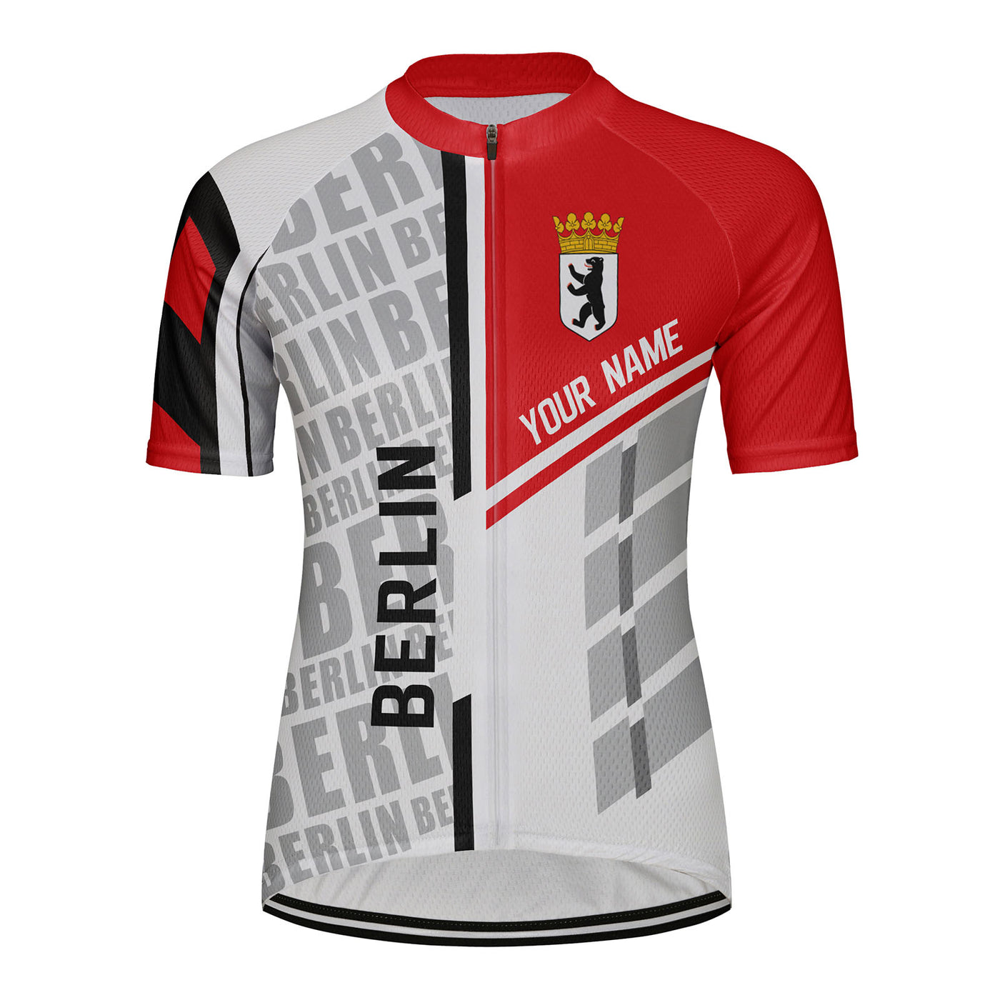 Customized Berlin Women's Cycling Jersey Short Sleeve