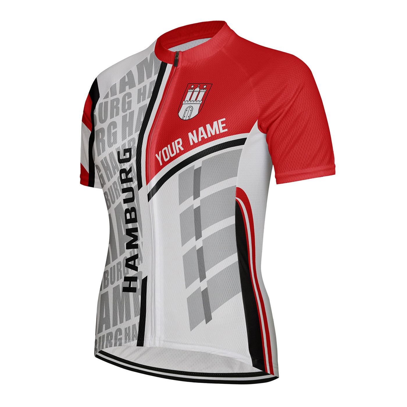 Customized Hamburg Women's Cycling Jersey Short Sleeve