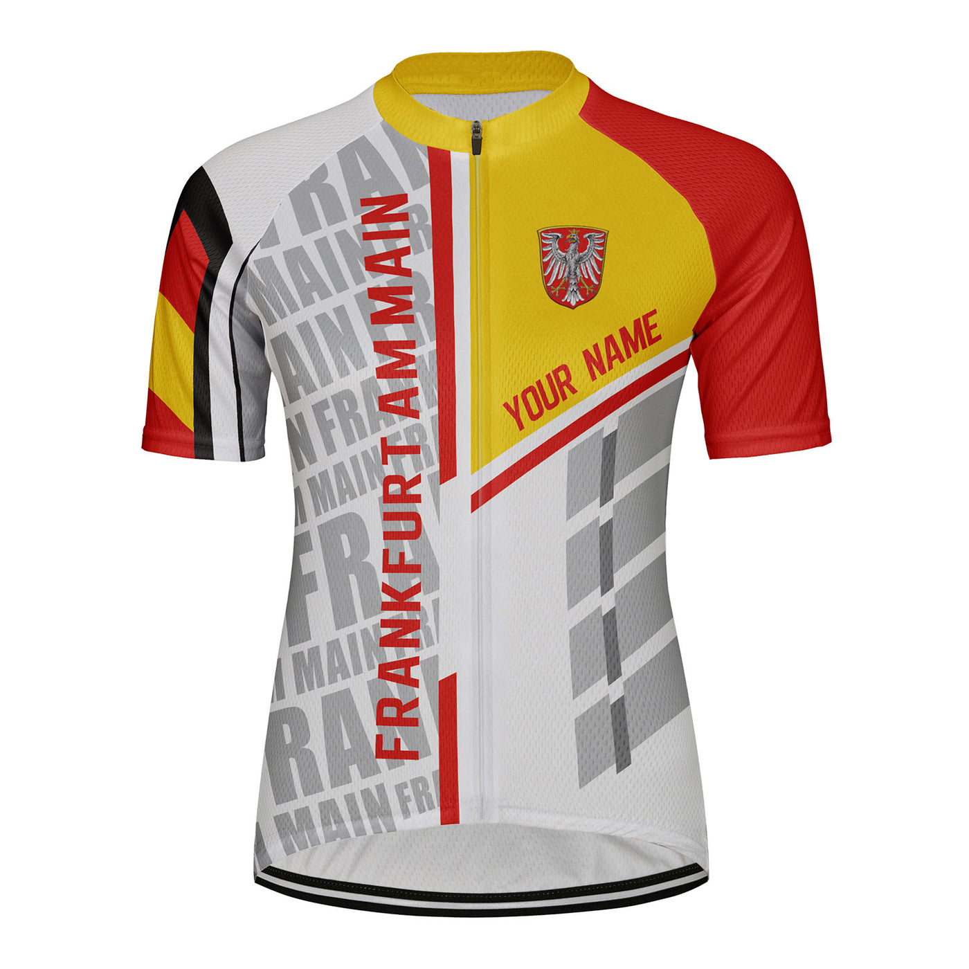 Customized Frankfurt am Main Women's Cycling Jersey Short Sleeve