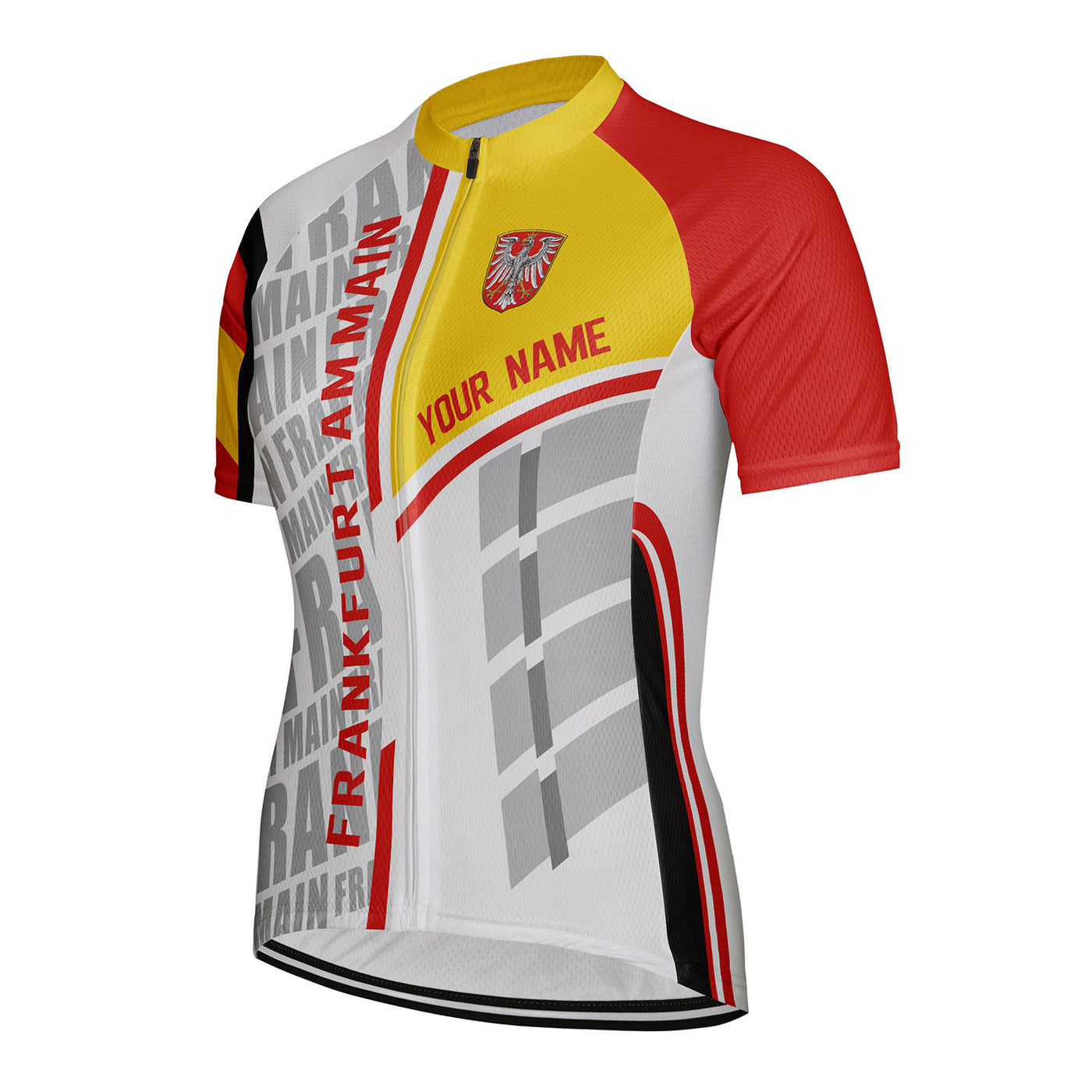 Customized Frankfurt am Main Women's Cycling Jersey Short Sleeve