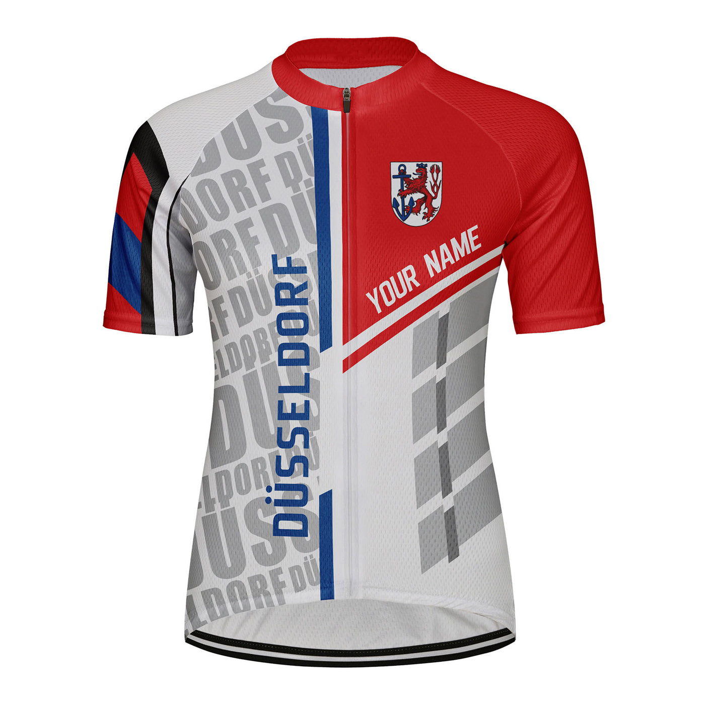Customized Düsseldorf Women's Cycling Jersey Short Sleeve