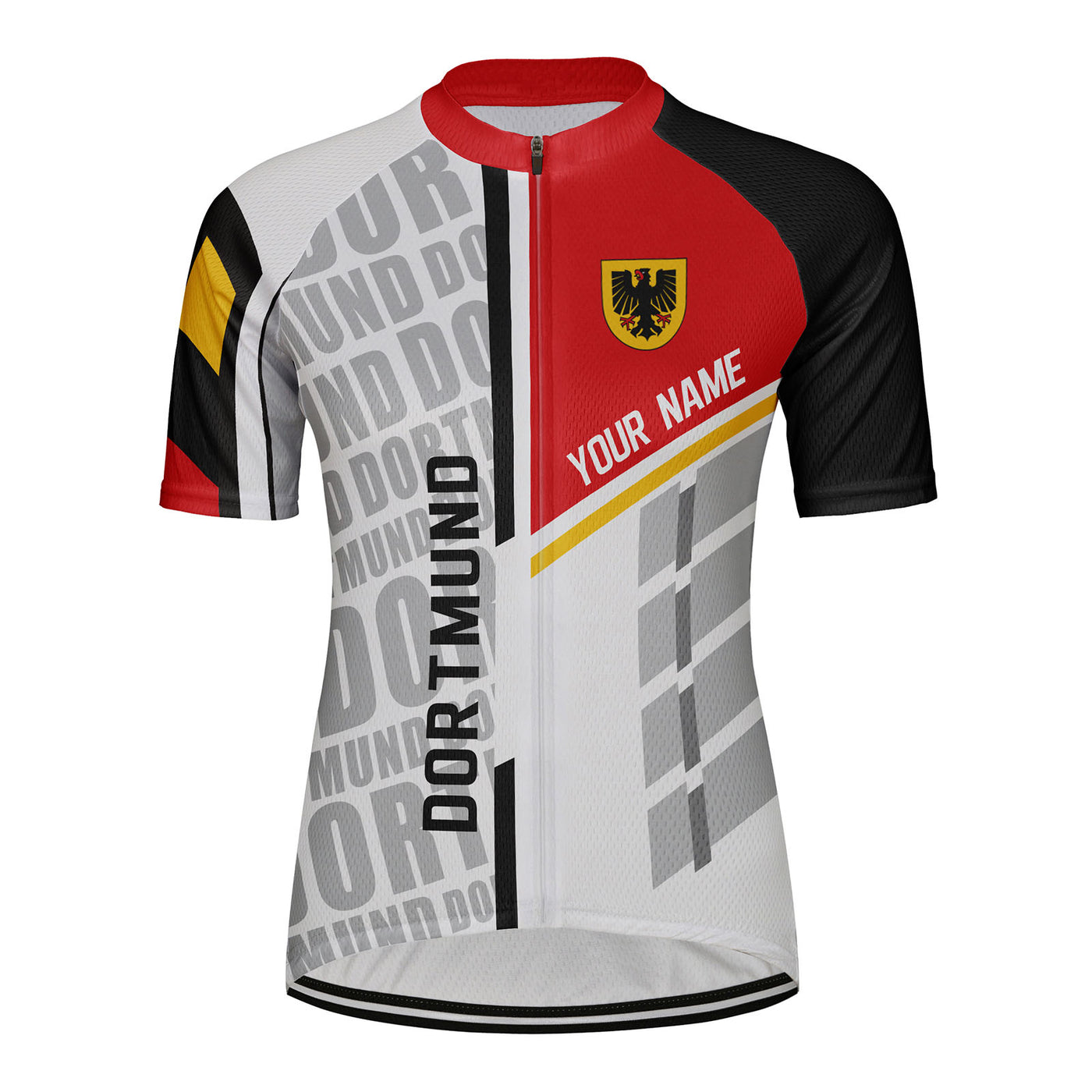 Customized Dortmund Women's Cycling Jersey Short Sleeve