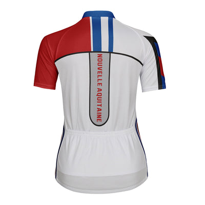 Customized Nouvelle Aquitaine Women's Cycling Jersey Short Sleeve