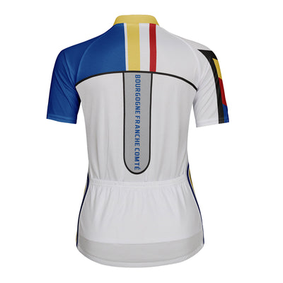Customized Bourgogne Franche Comté Women's Cycling Jersey Short Sleeve