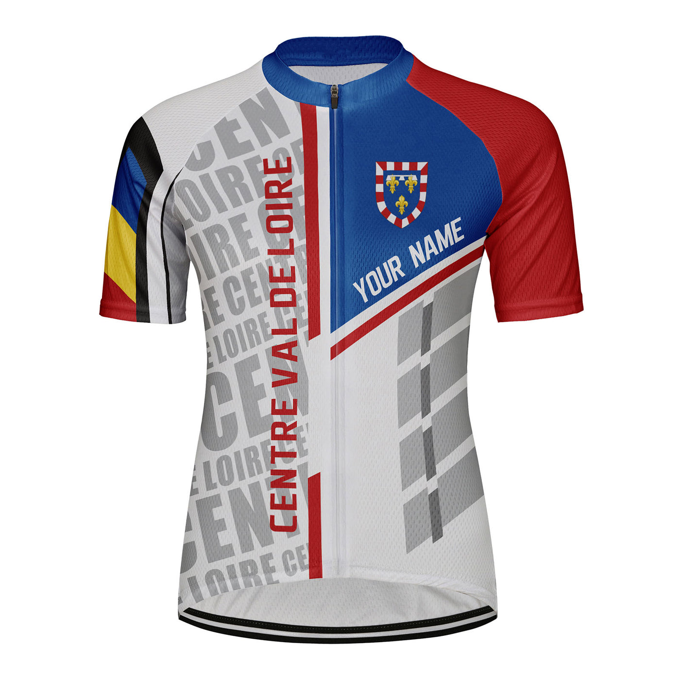 Customized Centre Val de Loire Women's Cycling Jersey Short Sleeve