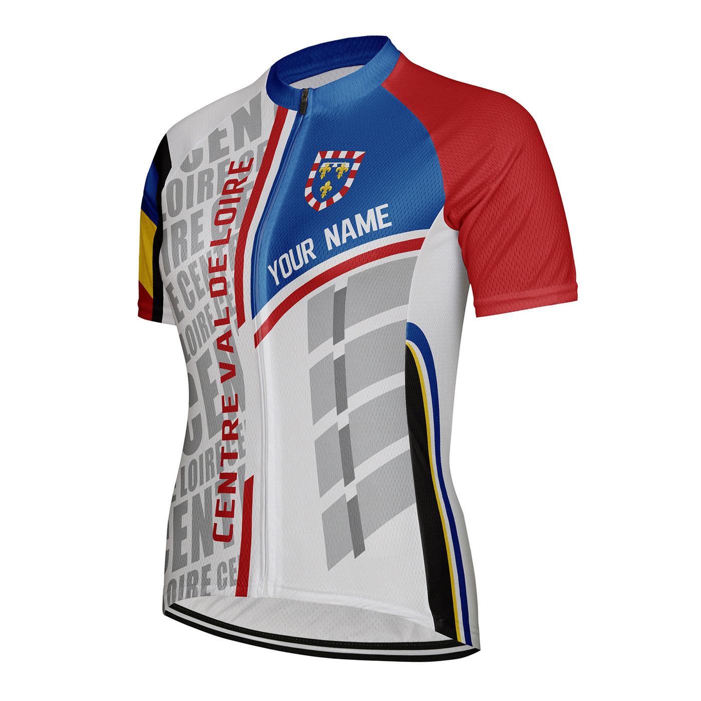 Customized Centre Val de Loire Women's Cycling Jersey Short Sleeve