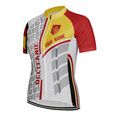 Customized Occitanie Women's Cycling Jersey Short Sleeve