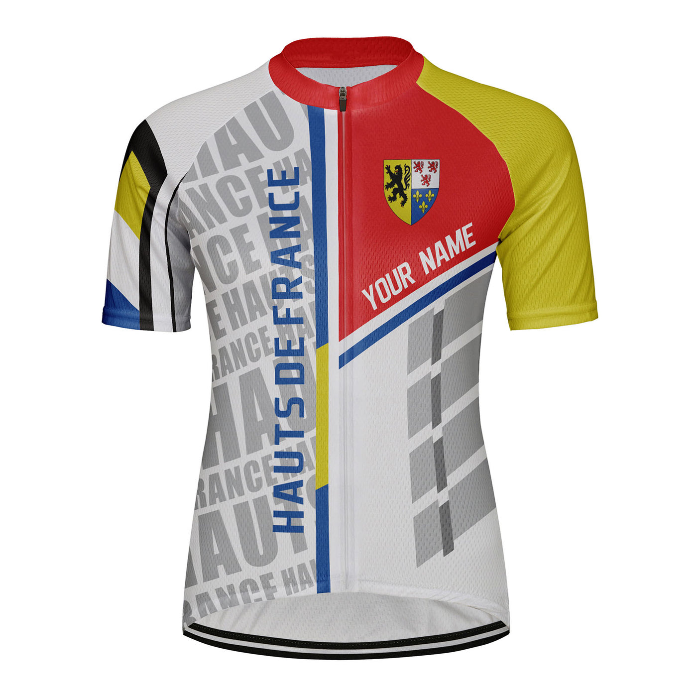 Customized Hauts de France Women's Cycling Jersey Short Sleeve