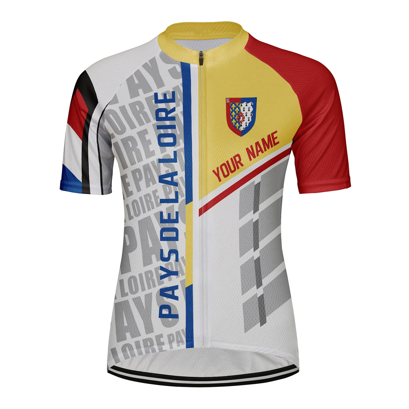 Customized Pays de la Loire Women's Cycling Jersey Short Sleeve