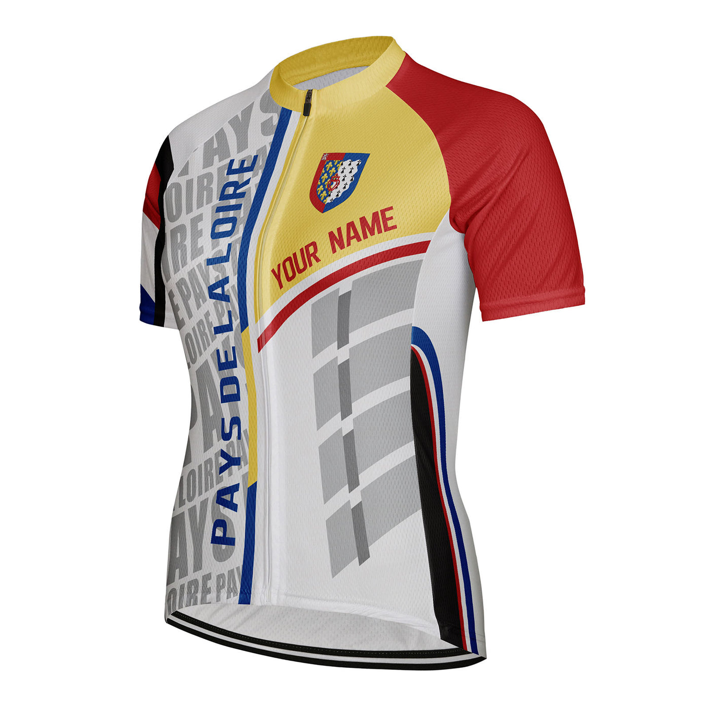 Customized Pays de la Loire Women's Cycling Jersey Short Sleeve