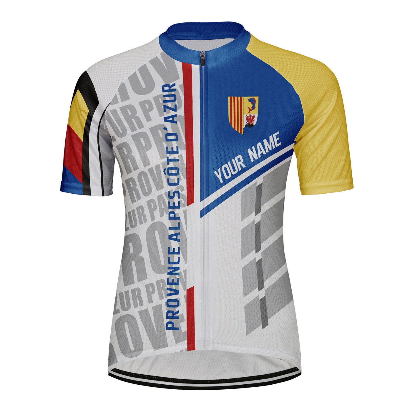 Customized Provence Alpes Côte D'azur Women's Cycling Jersey Short Sleeve