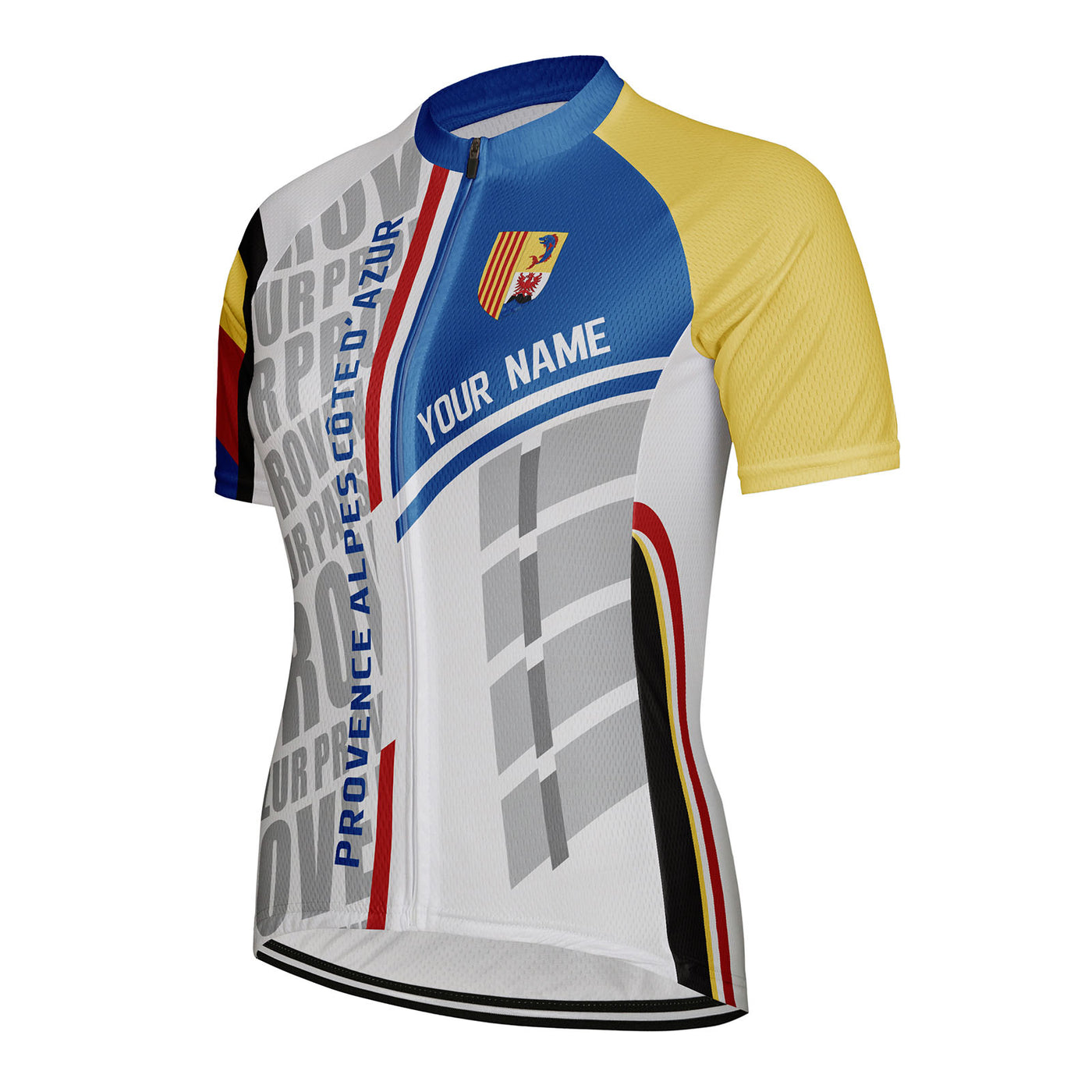 Customized Provence Alpes Côte D'azur Women's Cycling Jersey Short Sleeve