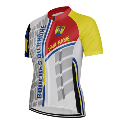 Customized Bouches Du Rhône Women's Cycling Jersey Short Sleeve