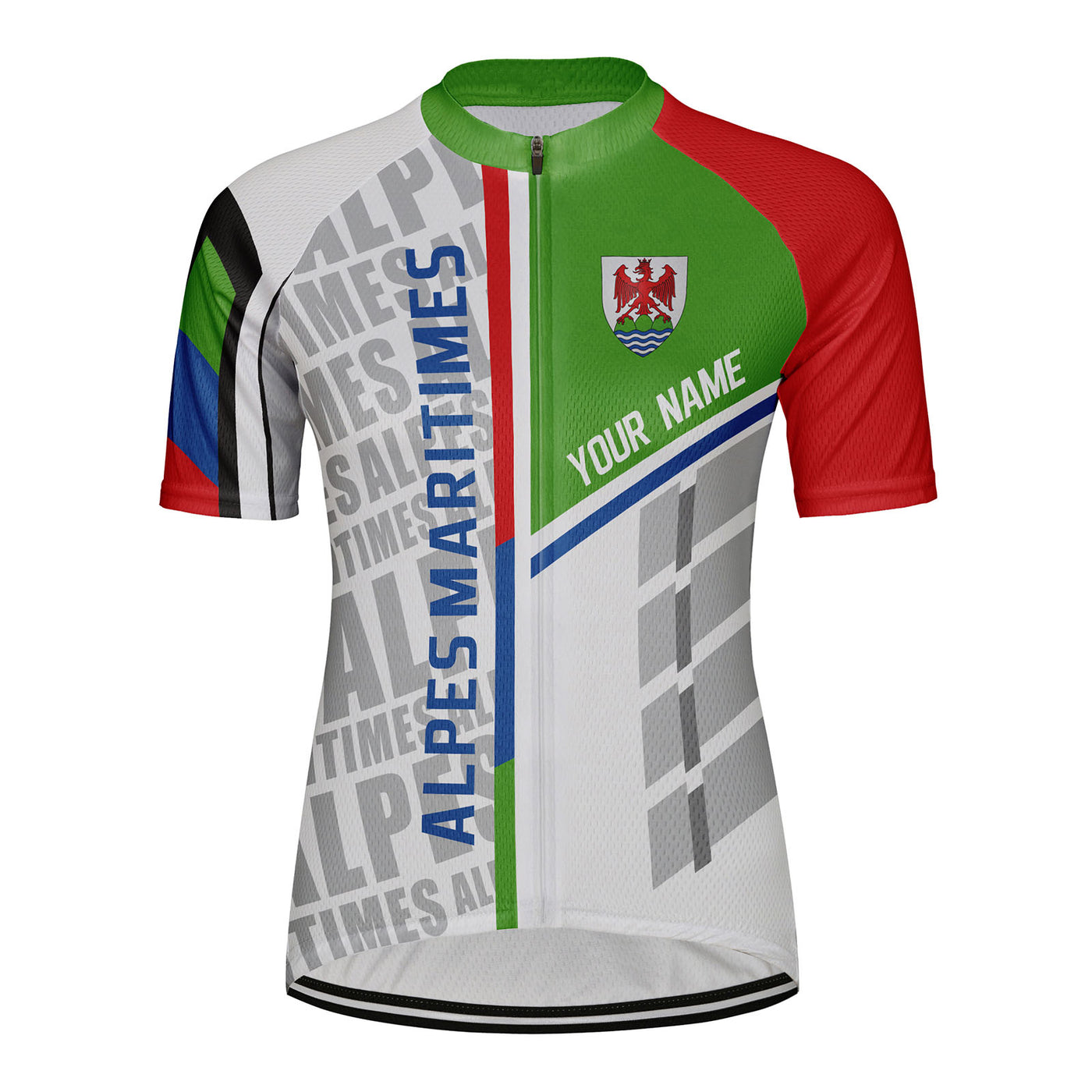 Customized Alpes Maritimes Women's Cycling Jersey Short Sleeve