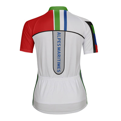 Customized Alpes Maritimes Women's Cycling Jersey Short Sleeve