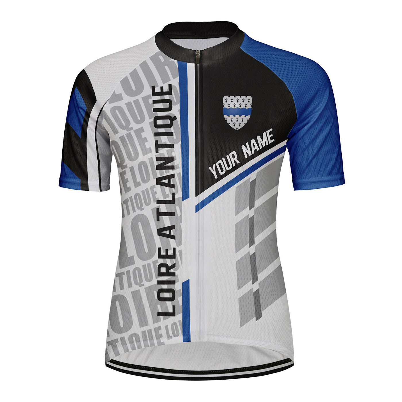 Customized Loire Atlantique Women's Cycling Jersey Short Sleeve