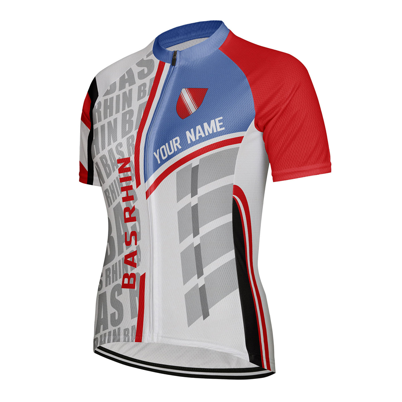 Customized Bas Rhin Women's Cycling Jersey Short Sleeve