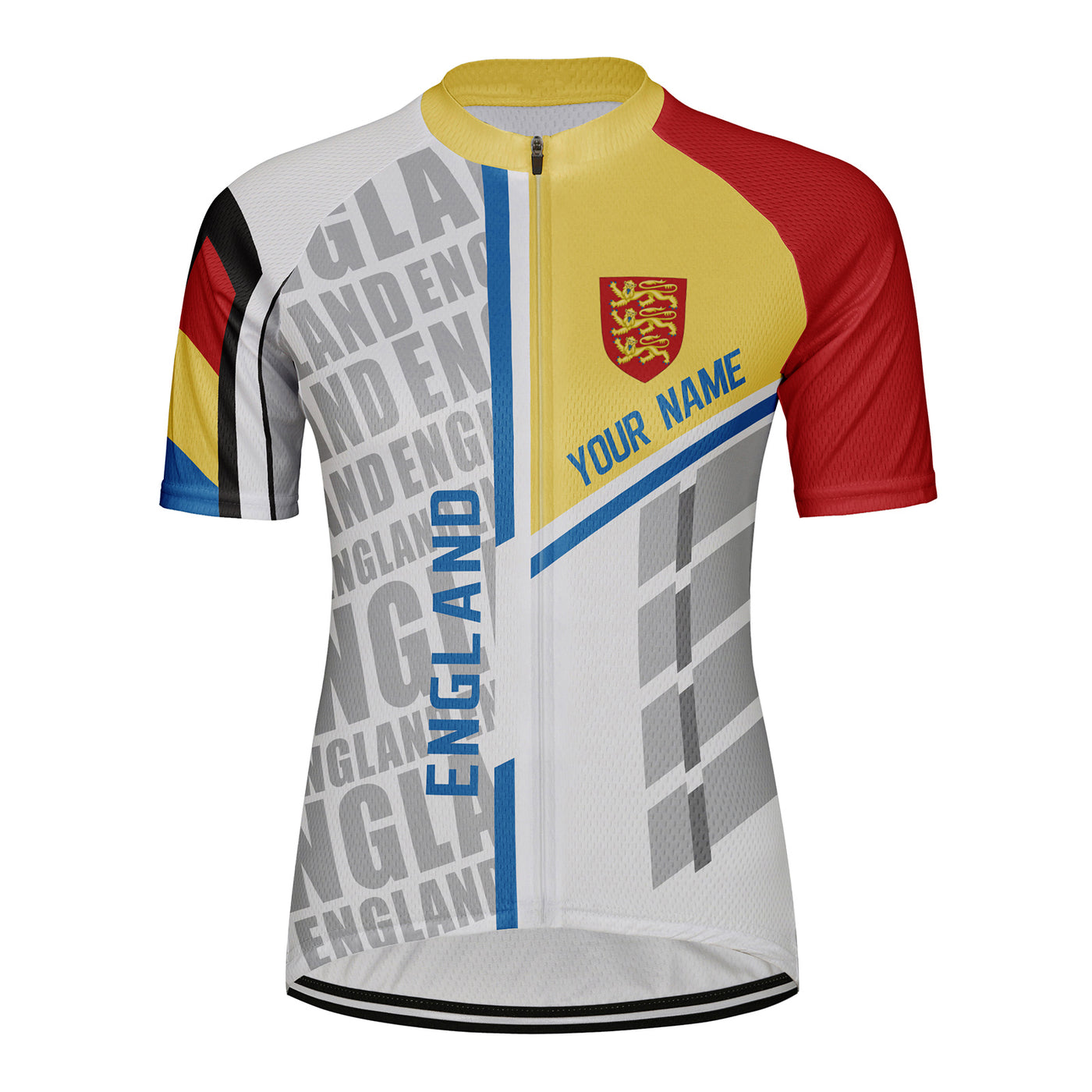 Customized England Women's Cycling Jersey Short Sleeve