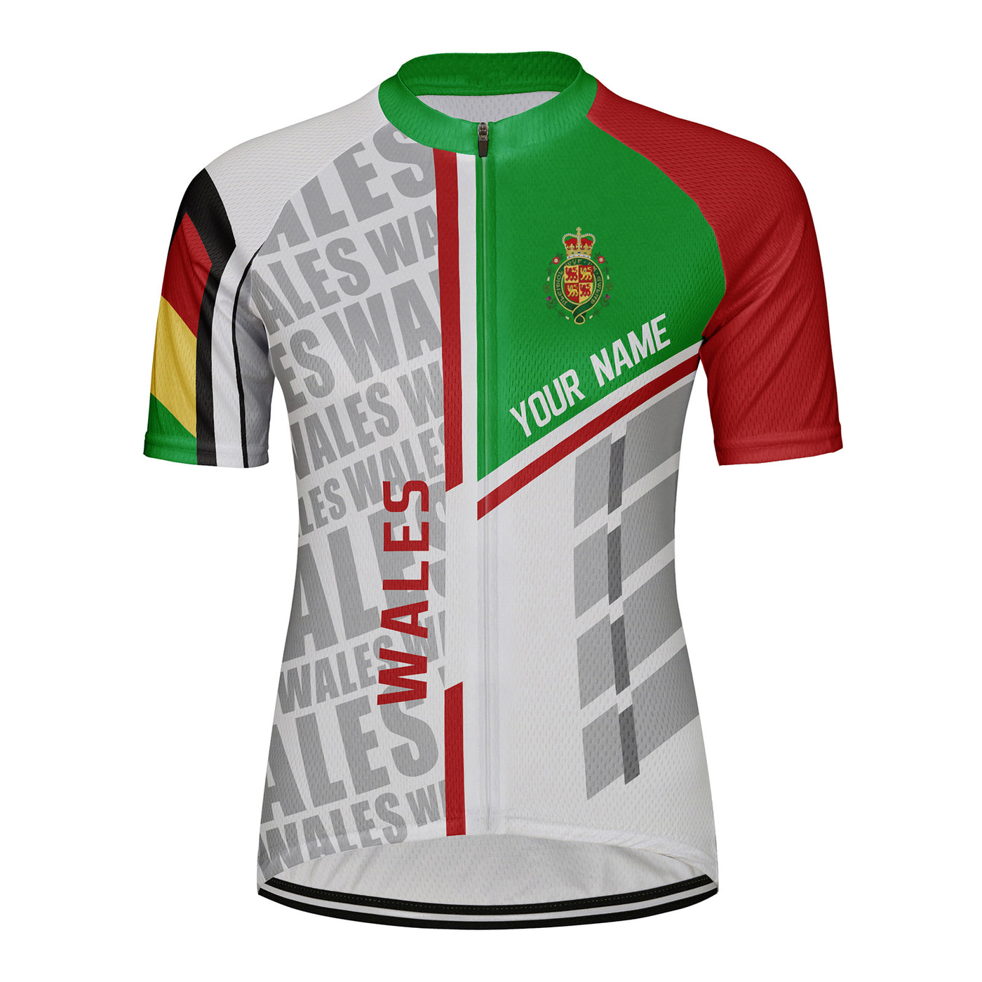Customized Wales Women's Cycling Jersey Short Sleeve