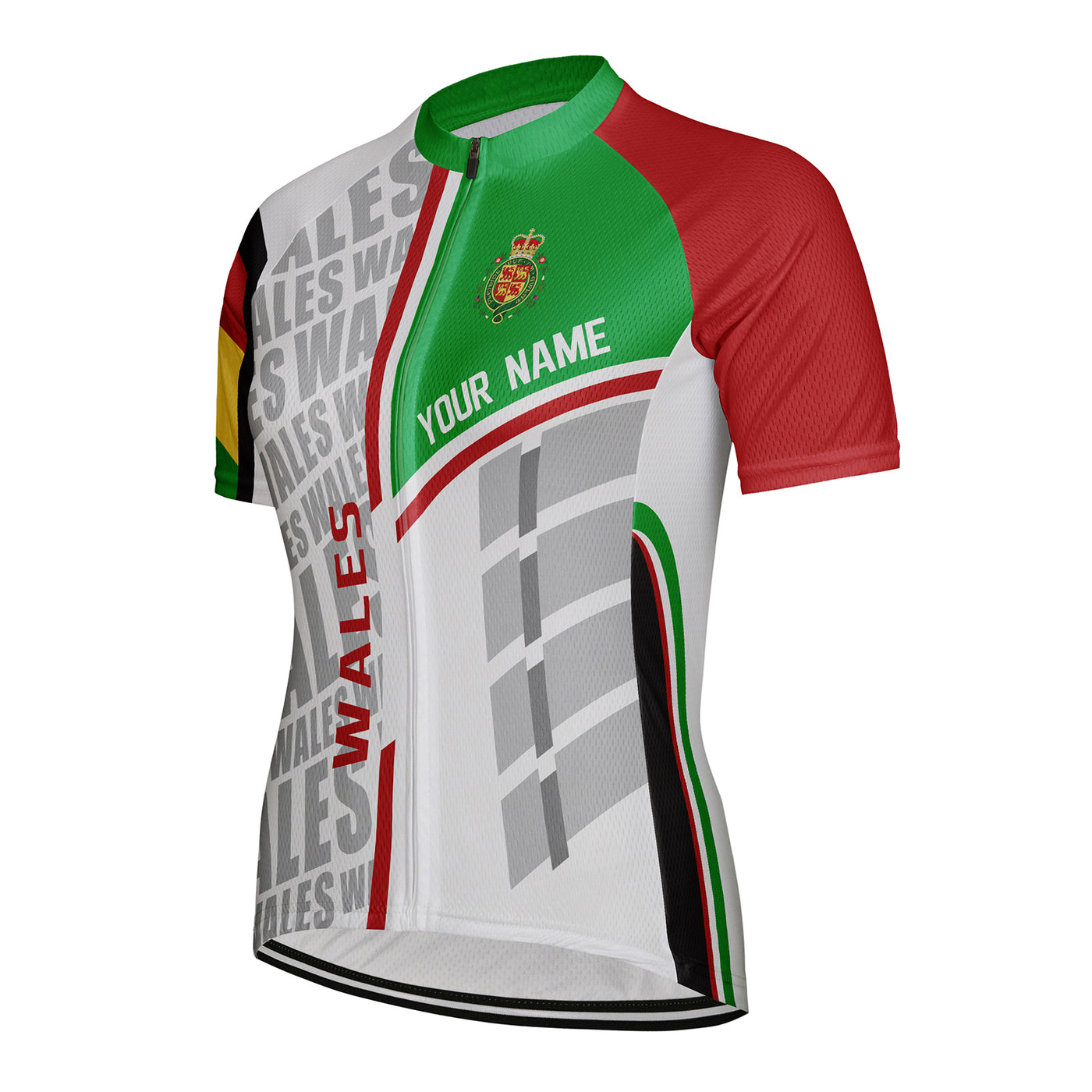 Customized Wales Women's Cycling Jersey Short Sleeve