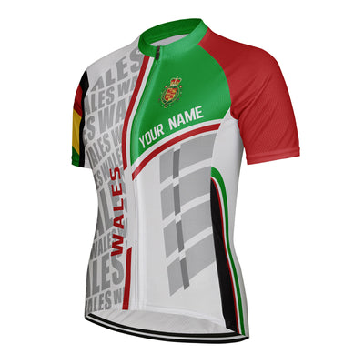 Customized Wales Women's Cycling Jersey Short Sleeve