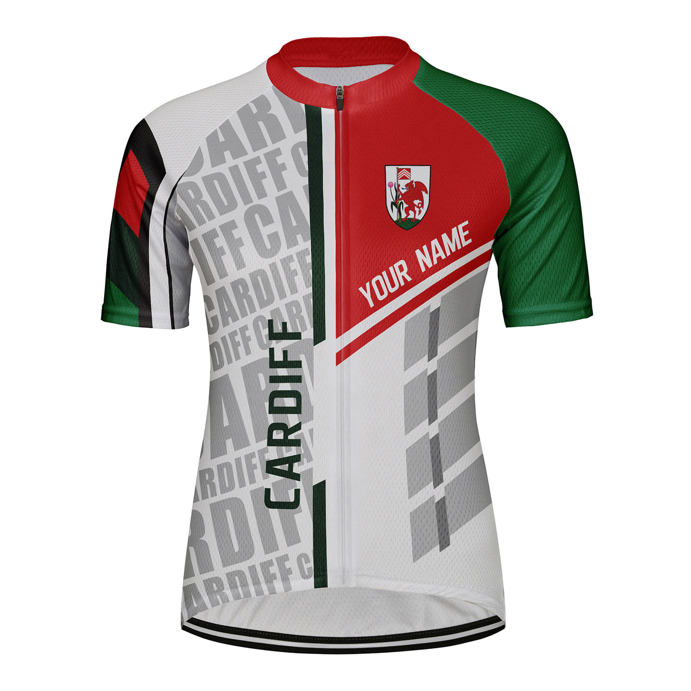 Customized Cardiff Women's Cycling Jersey Short Sleeve