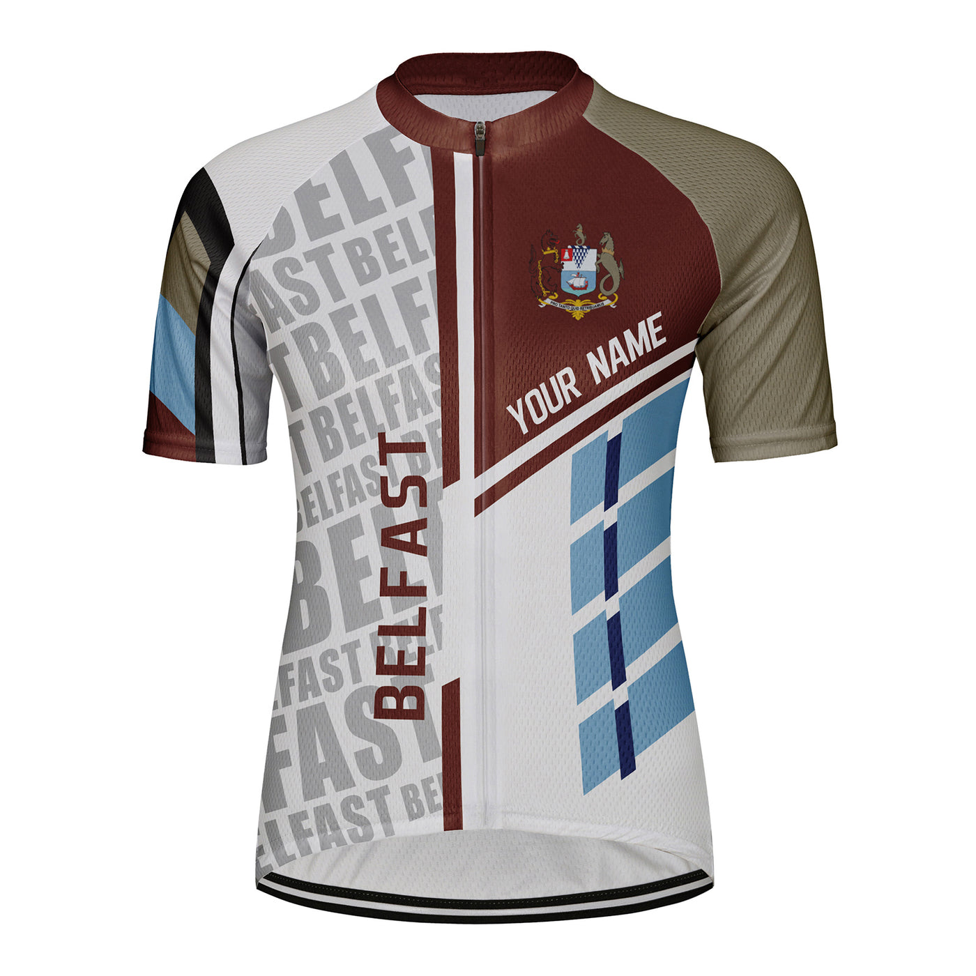 Customized Belfast Women's Cycling Jersey Short Sleeve