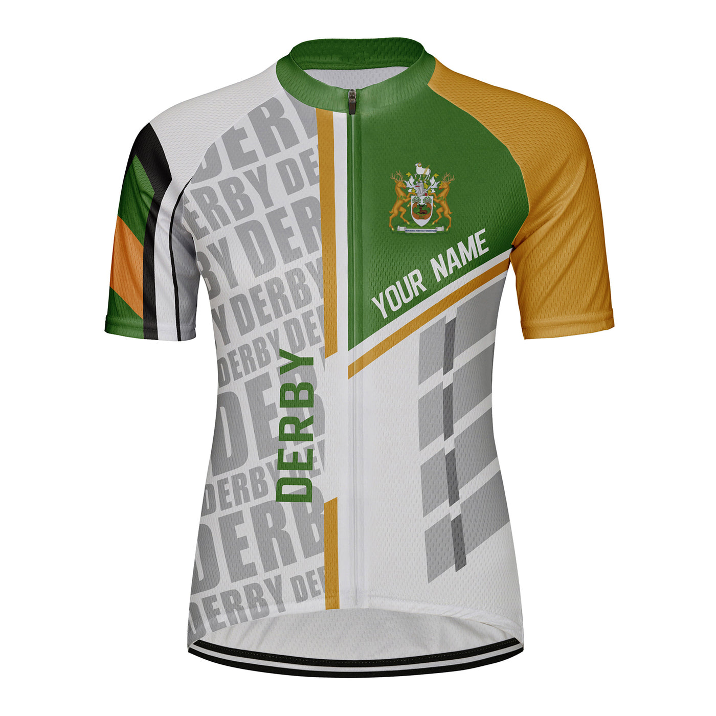 Customized Derby Women's Cycling Jersey Short Sleeve