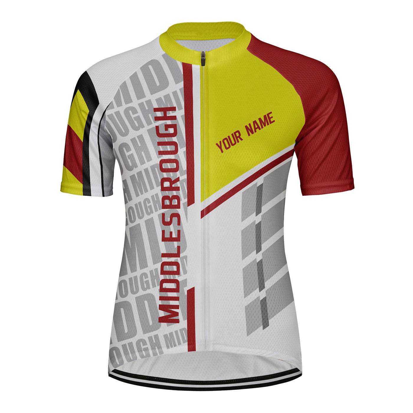 Customized Middlesbrough Women's Cycling Jersey Short Sleeve