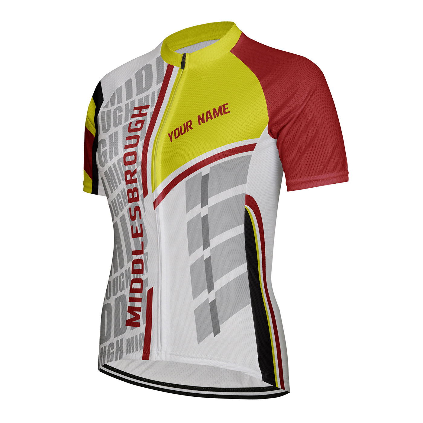 Customized Middlesbrough Women's Cycling Jersey Short Sleeve