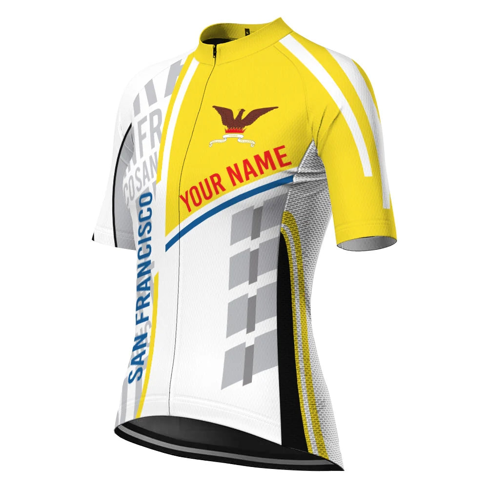 Personalized San Francisco Women's Cycling Jersey Short Sleeve