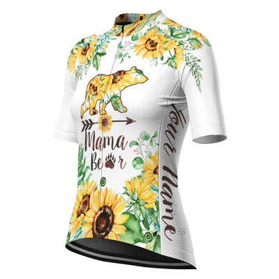 Personalized Bear Women's Cycling Jersey Short Sleeve