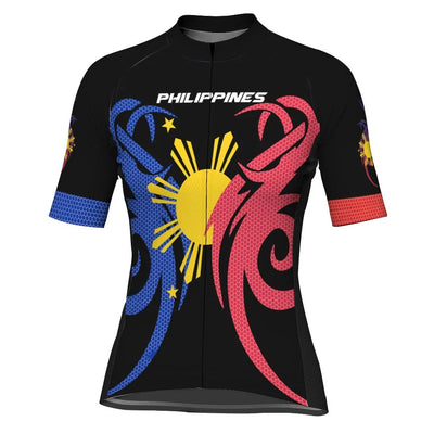 Personalized Philippines Women's Cycling Jersey Short Sleeve