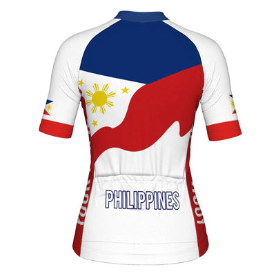 Personalized Philippines Women's Cycling Jersey Short Sleeve