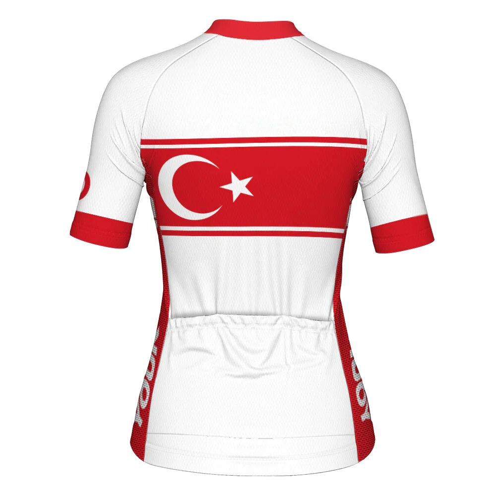 Personalized Turkey Women's Cycling Jersey Short Sleeve