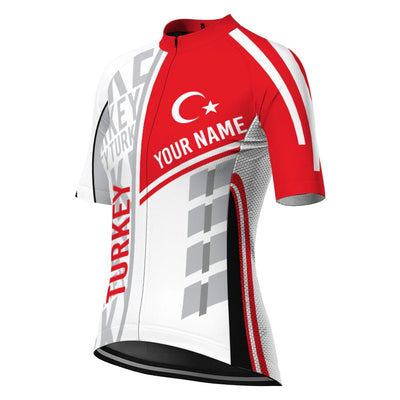 Personalized Turkey Women's Cycling Jersey Short Sleeve