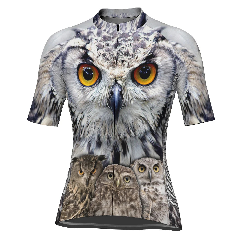 Customized Owl Women's Cycling Jersey Short Sleeve