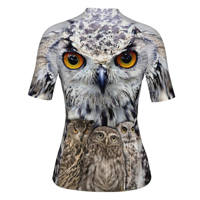 Customized Owl Women's Cycling Jersey Short Sleeve