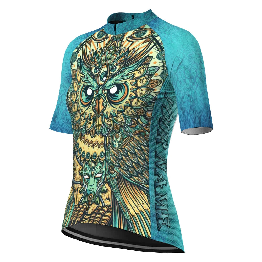 Customized Owl Women's Cycling Jersey Short Sleeve