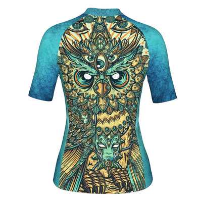 Customized Owl Women's Cycling Jersey Short Sleeve