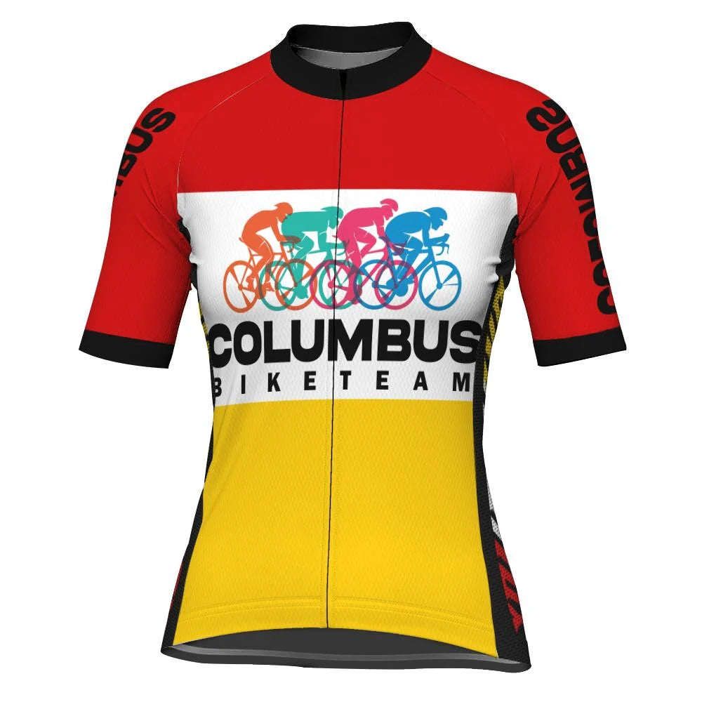 Customized Columbus Women's Cycling Jersey Short Sleeve